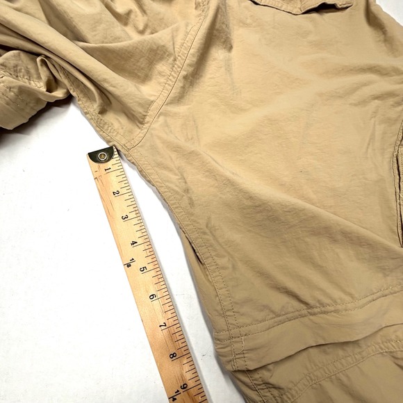 REI Sahara Convertible Cargo Hiking Pants Womens Medium 27L Zip Off Tan Camping - Picture 8 of 10